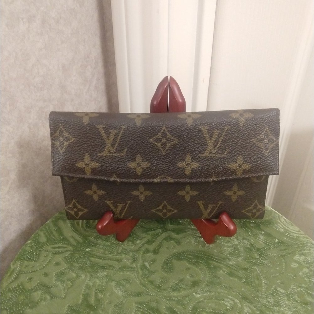 Louis Vuitton Vintage Monogram Wallet and Check Cover